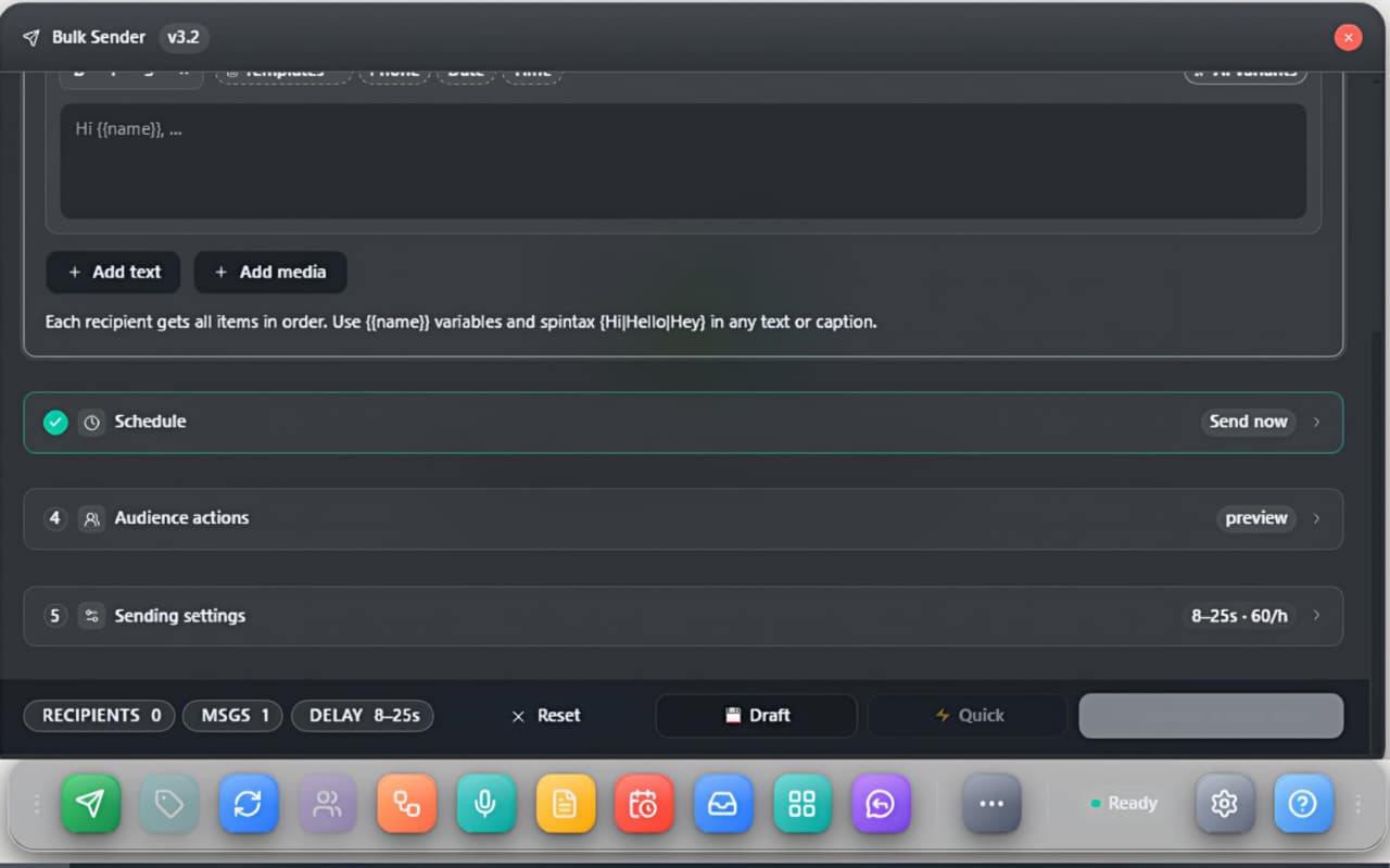 Message composer